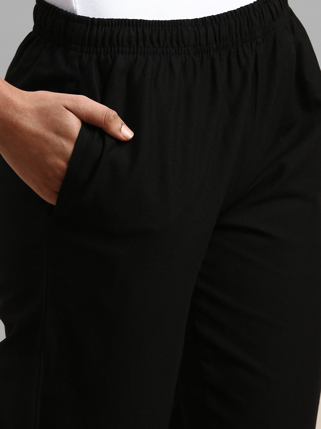 Prisma | Woven Kurti Pant-Black Fashion Wears