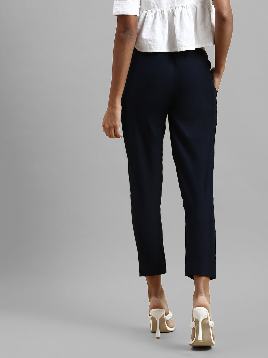 Prisma | Woven Kurti Pant-Navy Fashion Wears
