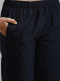 Prisma | Woven Kurti Pant-Navy Fashion Wears
