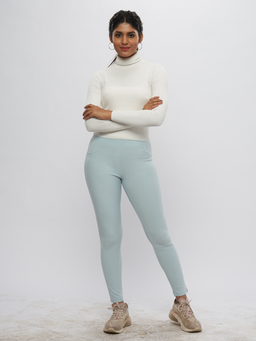 Color Jeggings Pocket-Sky