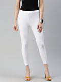 Prisma Cuff Length Leggings – White – View 1
