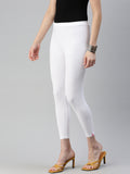 Prisma Cuff Length Leggings – White – View 3
